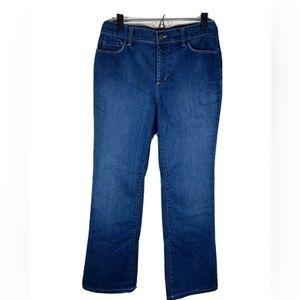 NYDJ NOT YOUR DAUGHTERS LIFT TUCK JEANS BOOTLEG DEMIN SZ 8 91232AS